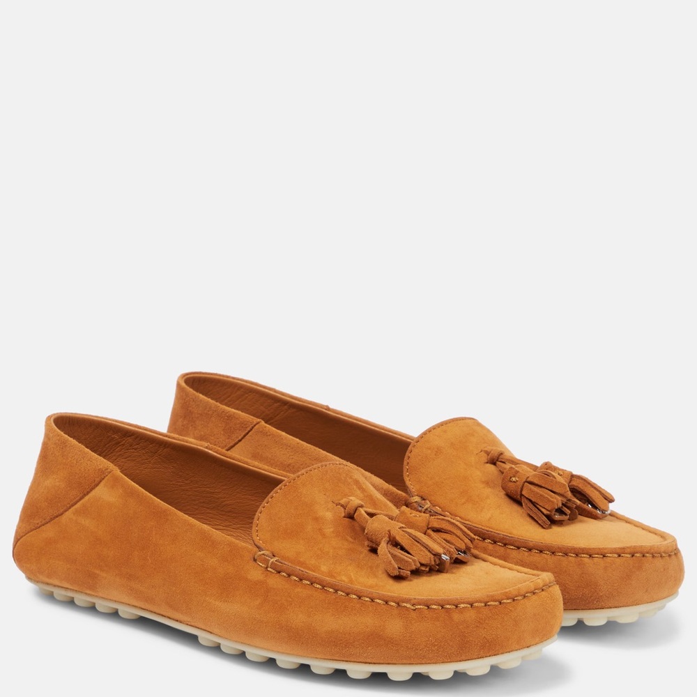 NWT Loro Piana Dot Sole Leather Moccasin Size 40